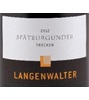 Weingut Langenwalter 12 Spatburgunder Trocken Pfalz (Langenwalter) 2012